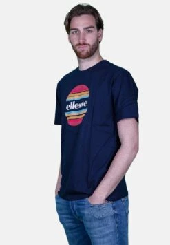 Ellesse T-Shirt Con StampaBlue Uomo T-shirt E Polo EL922O0JJ-K11 -Ellesse 26660fb1c34f42108896afc92effe086