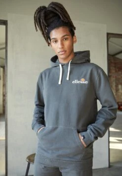 Ellesse Tinctoria Oh HoodyFelpaBlack Uomo Maglieria E Felpe EL922S07G-Q11