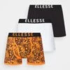 Ellesse Berala 3 Pack - Culotte - Black/Orange
