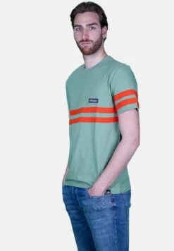 Ellesse Con Righe A ContrastoT-Shirt Con StampaVerde Uomo T-shirt E Polo EL922O0JK-M11 -Ellesse 461e2f661a2f44278c98d1bd03481d94